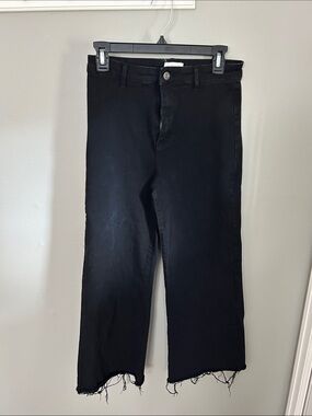 Women’s Anniewear Black Frayed Hem Jeans - Large